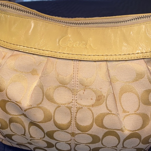 Coach Yellow Monogram Purse - Picture 3 of 9